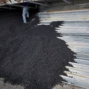 Depth of granulated rubber trap
