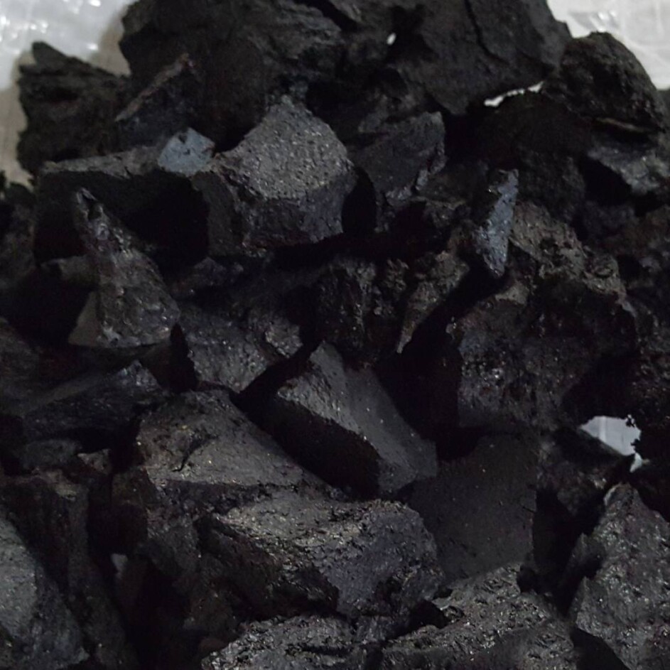 Granulated rubber that is for use in gun ranges