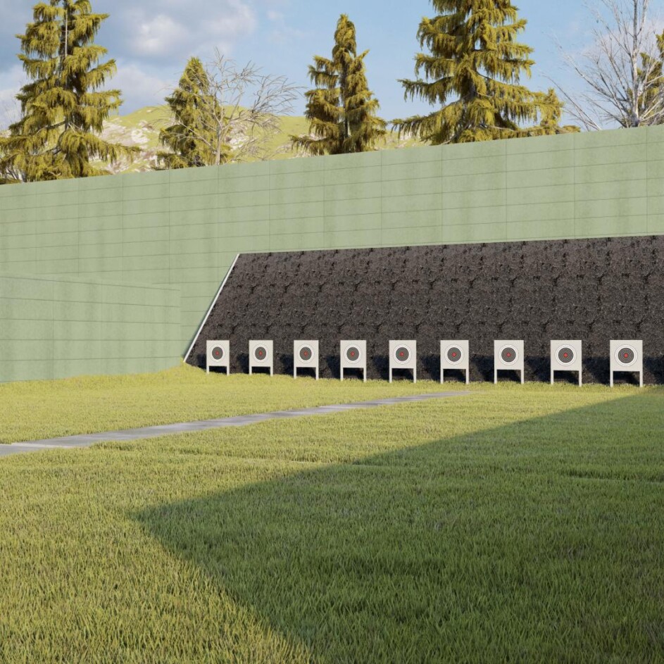 CRS Granulated Rubber Backstop